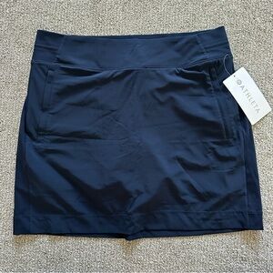 Athleta Brooklyn Skort 16” Navy Blue Featherweight Stretch US 12 NWT